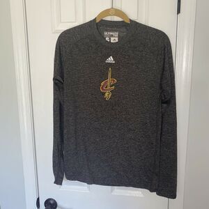 NBA Adidas Cleveland Cavaliers Climalite Size Small Long Sleeve Shirt Brownish